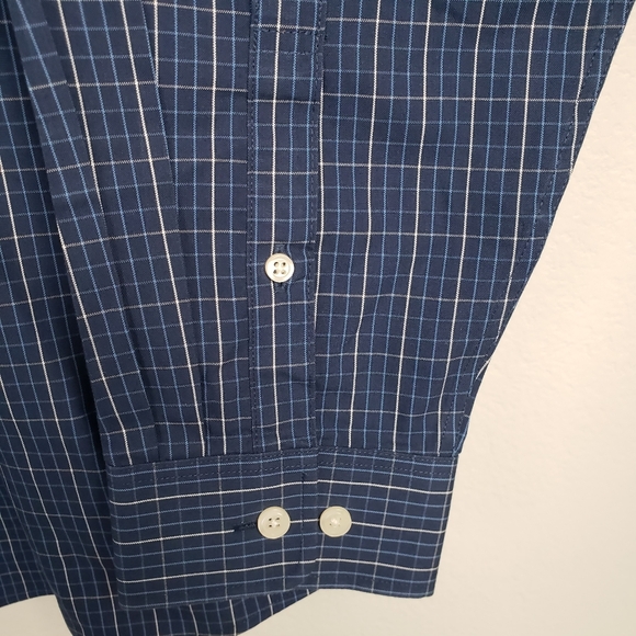 Eddie Bauer Mens Relaxed Fit Wrinkle Resitant Long Sleeve Button Shirt Size L - Picture 6 of 14